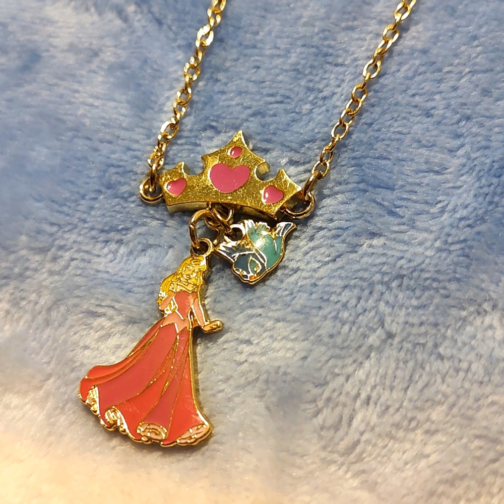 Disney Parks Princess Aurora Necklace 16"-17"